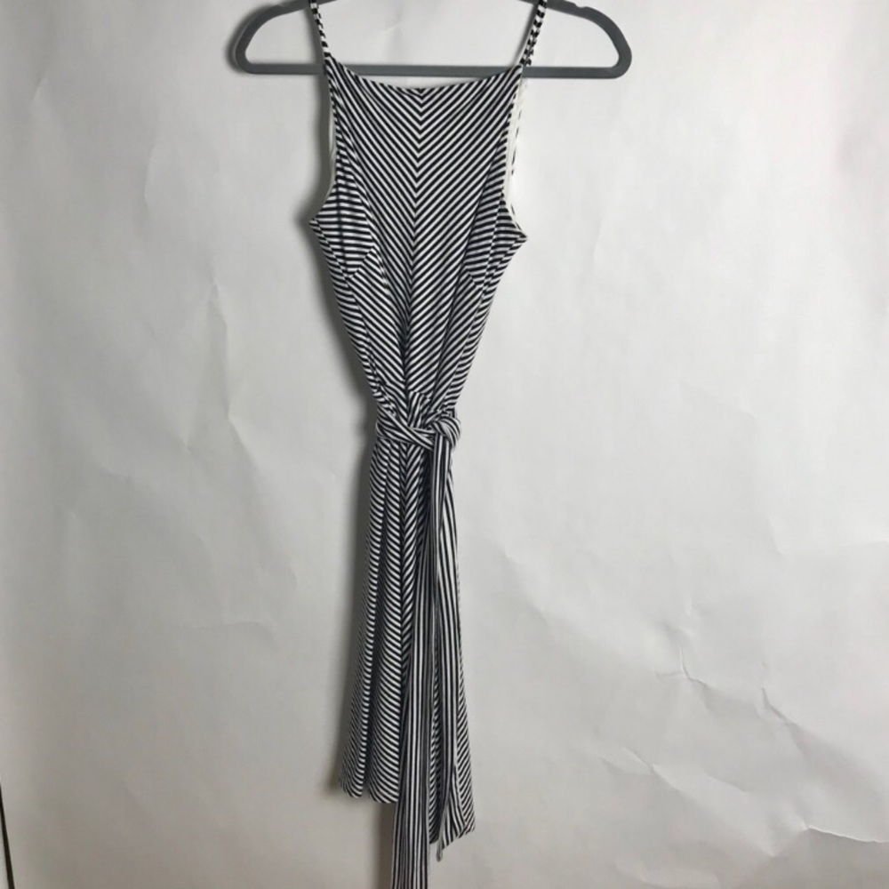 Ann Taylor Striped Midi Dress